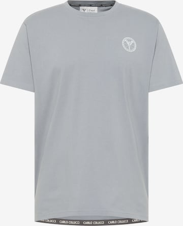 Carlo Colucci Shirt ' Demitri ' in Lila: voorkant