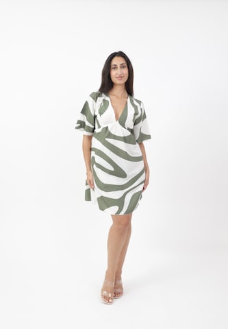 Robe Elara en vert : devant