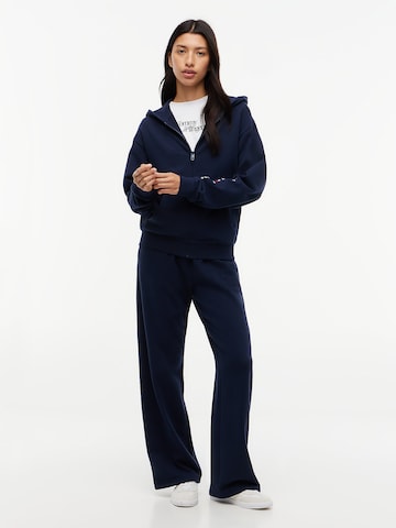 TOMMY HILFIGER Sweatvest 'Essential Terry' in Blauw