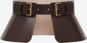 Haute Cuir Gürtel 'Peplum Corset Belt' in Braun: Vorderseite