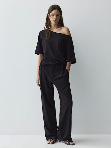 Pull&Bear Тениска в черно