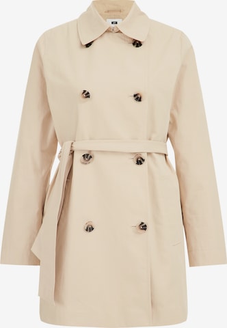 Manteau mi-saison WE Fashion en beige : devant