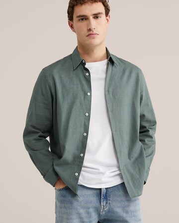 WE Fashion Regular Fit Skjorte i grøn: forside