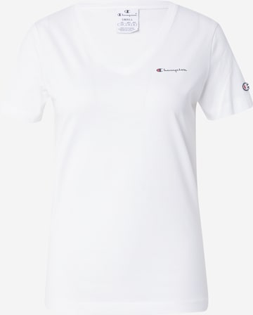 T-shirt Champion Authentic Athletic Apparel en blanc : devant