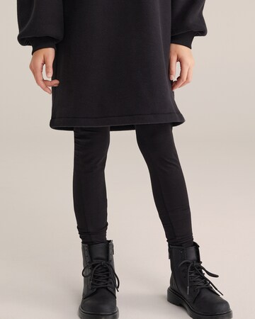 WE Fashion Skinny Legíny – černá: přední strana