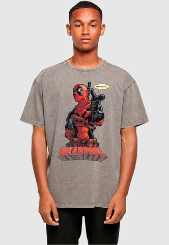 Maglietta 'Deadpool - Hey You' di ABSOLUTE CULT in grigio: frontale