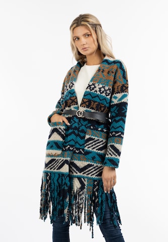 IZIA Strickjacke in Blau: Vorderseite