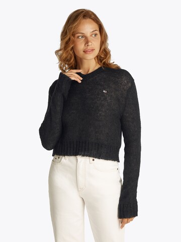 Tommy Jeans - Jersey en negro: frente