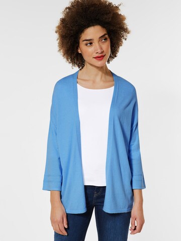 STREET ONE Knit cardigan in Blue: front