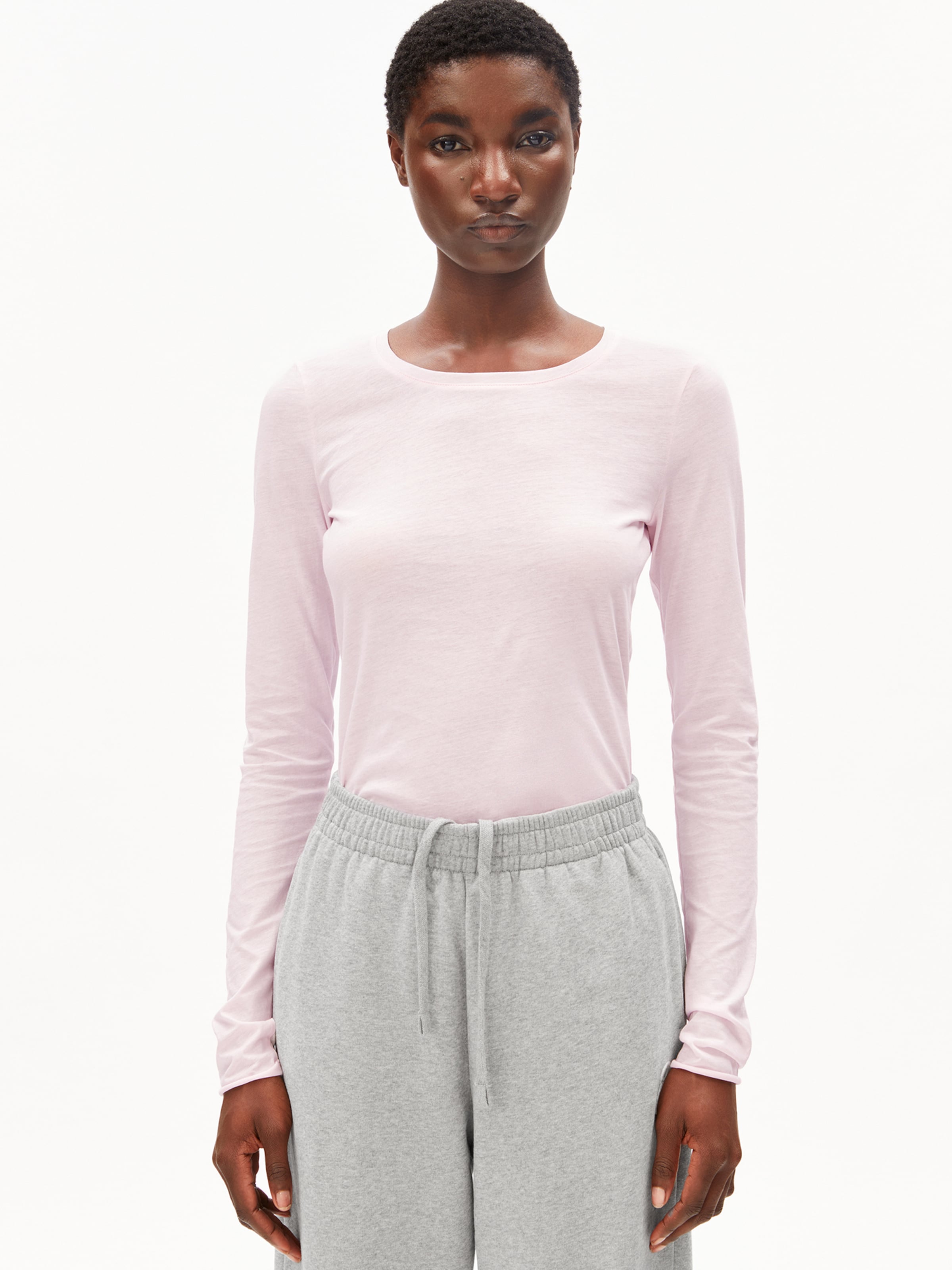 ARMEDANGELS Shirt in Roze: voorkant