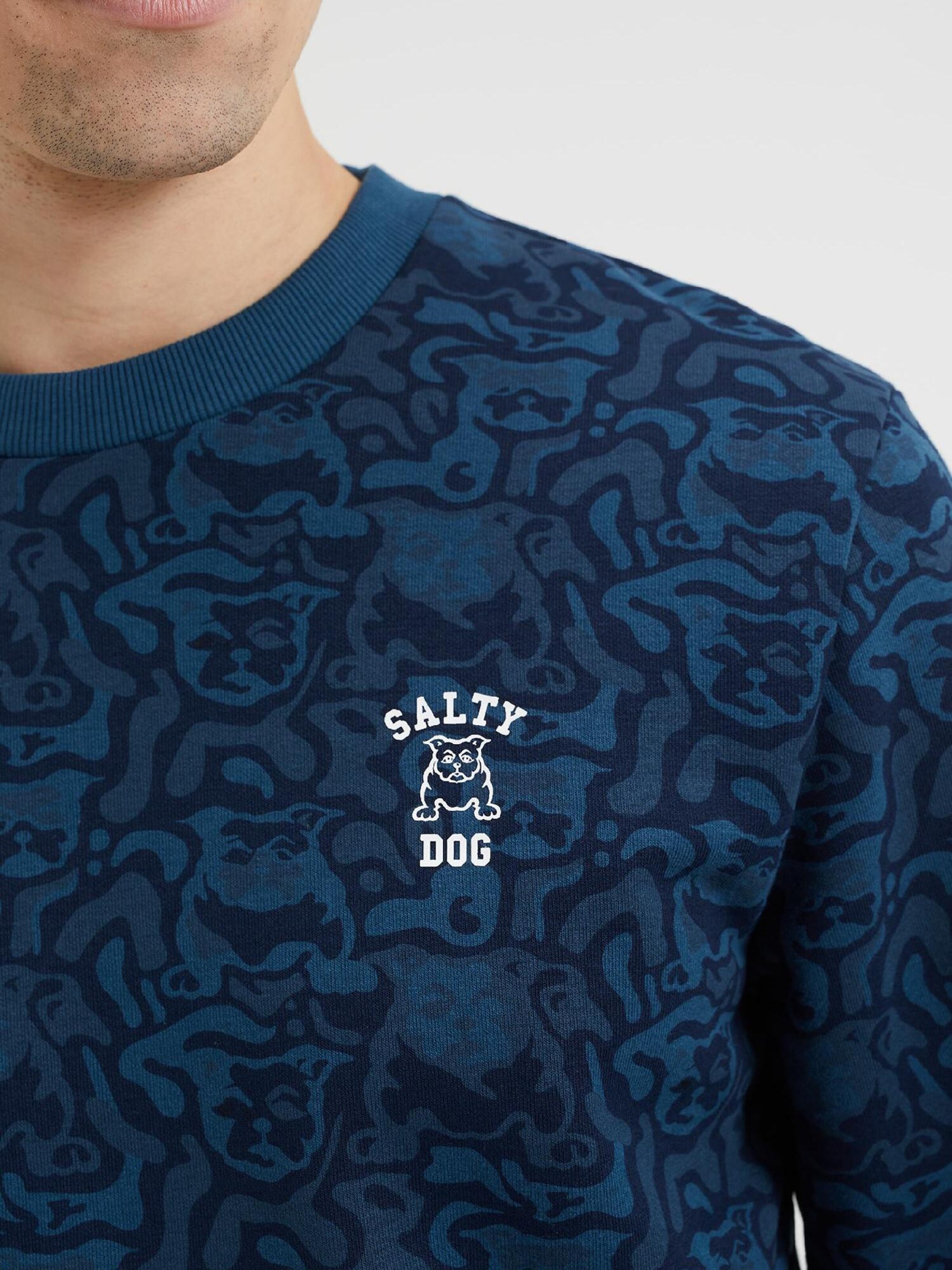 Männer Große Größen WE Fashion Sweatshirt in Dunkelblau - YG81438 Männer Große Größen WE Fashion Sweatshirt in Dunkelblau - YG81438