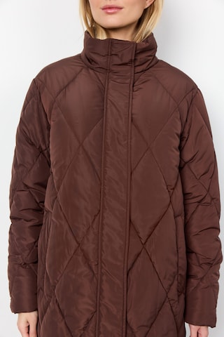 Soyaconcept Winter Coat 'NINA' in Brown