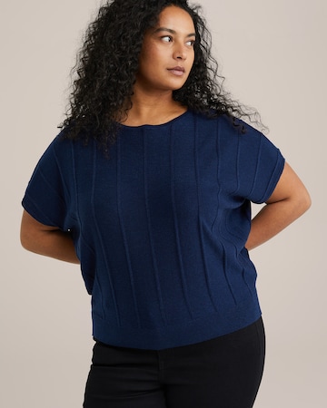 Pull-over WE Fashion en bleu : devant