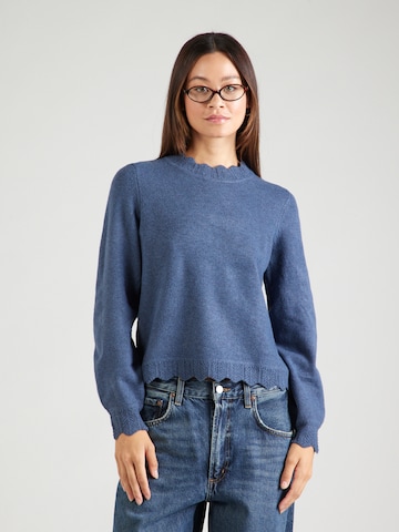 VILA Sweater 'VINIKOLINA' in Blue: front