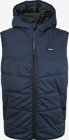 !Solid Vest 'Atsu' in Blue: front