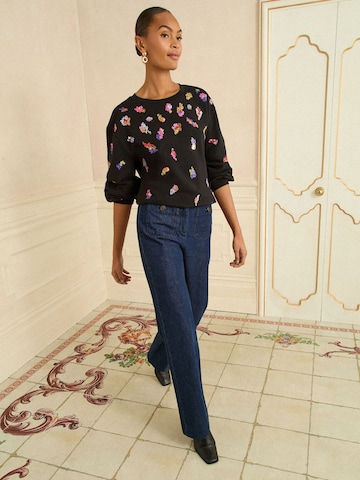 love & roses Свитшот в Черный