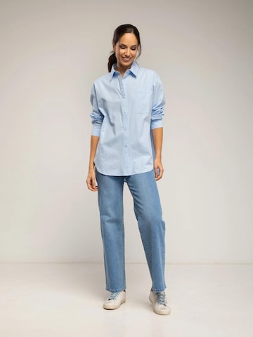 Tantra - Camiseta 'Camisa oversize con bolsillo delantero' en azul