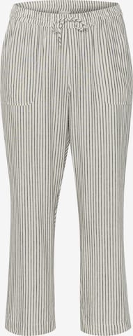 Pantalon 'mille' KAFFE CURVE en blanc : devant