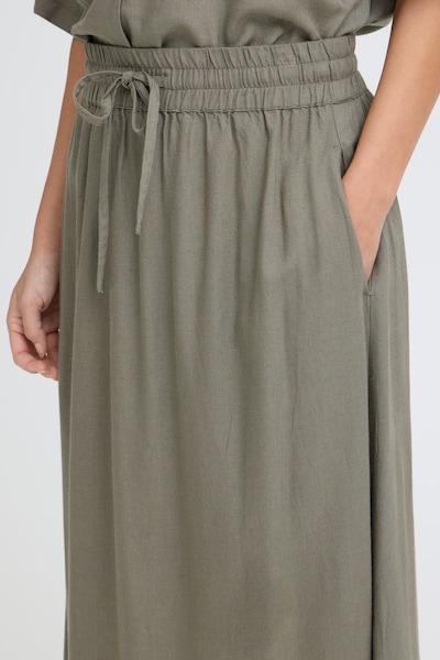 Fransa Rok 'FR Jett' in de kleur Olijfgroen, Productweergave