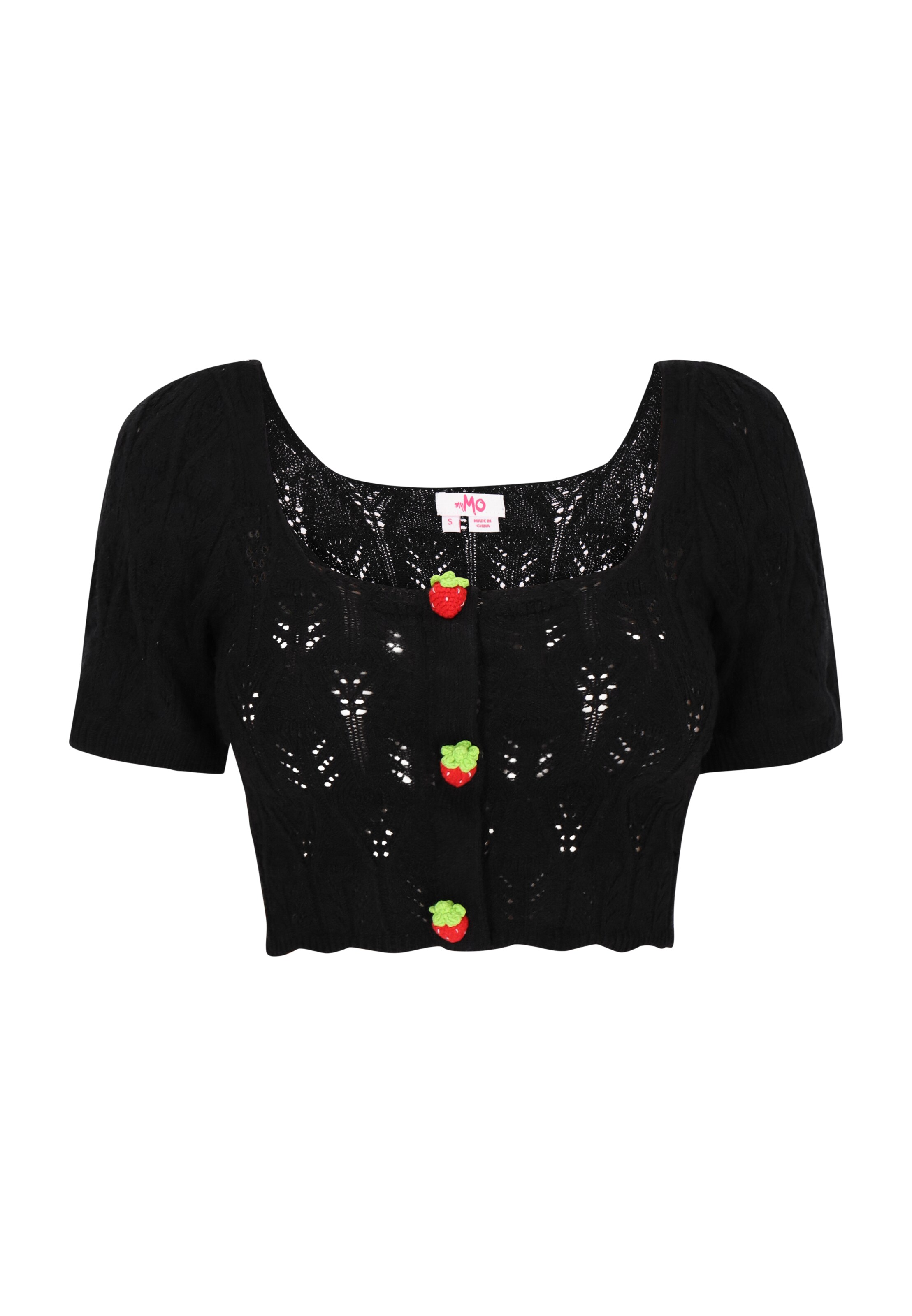 MYMOKardigan - crna boja: prednji dio