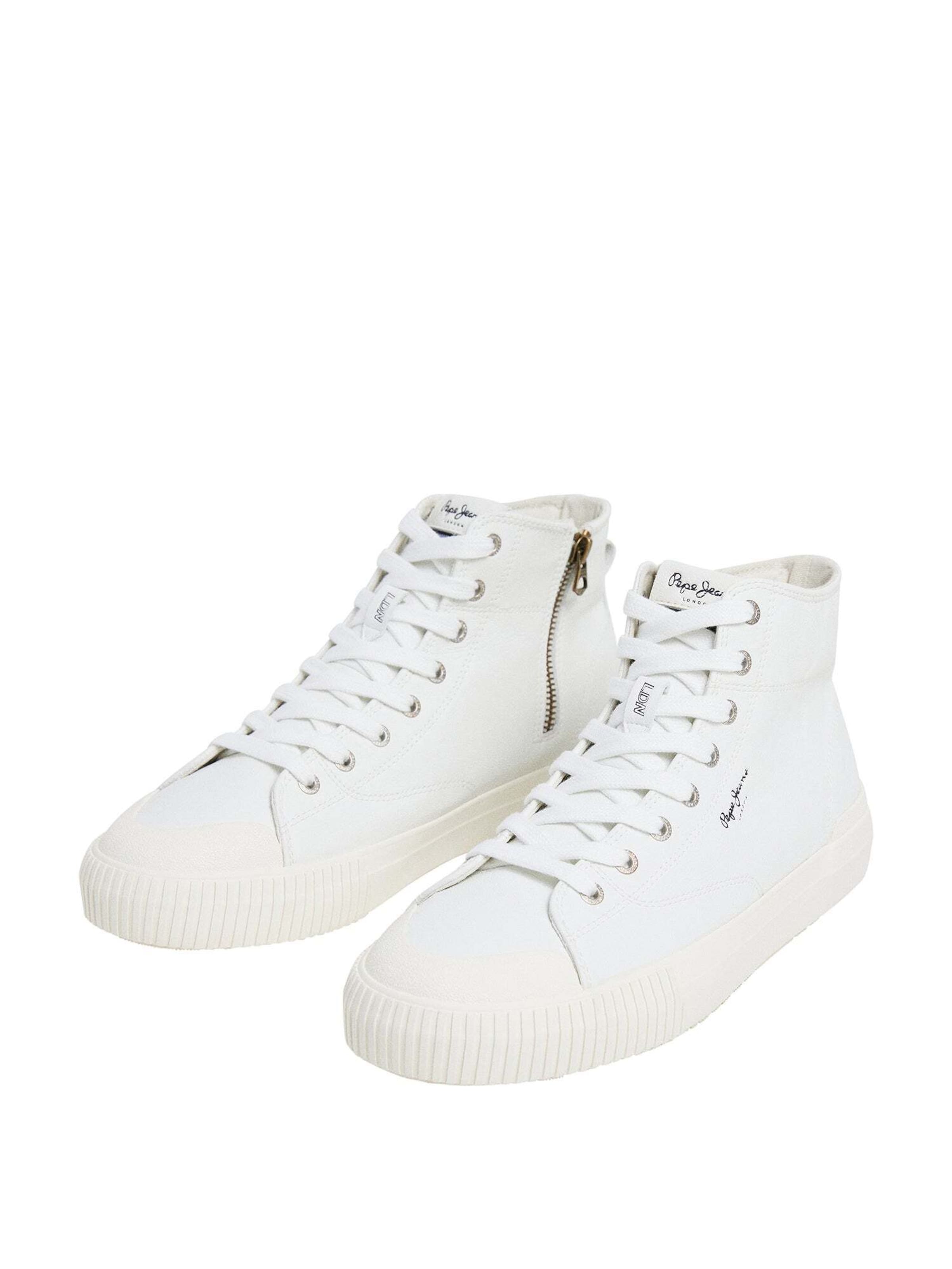 Sneaker alta 'BEN MOON' di Pepe Jeans in bianco