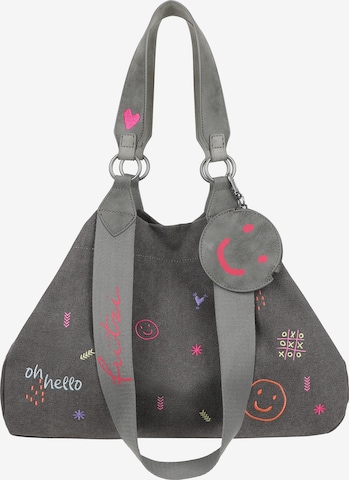 Fritzi aus Preußen Shopper 'Izzy Medium Limited Embro Fun' in Grijs: voorkant