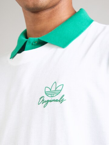 Tricou 'OUTLINE PALM' de la ADIDAS ORIGINALS pe alb