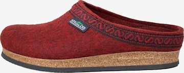 Stegmann Clogs 'Filz' in Red: front