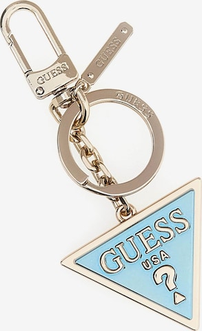 GUESS Key Ring in Blue: front