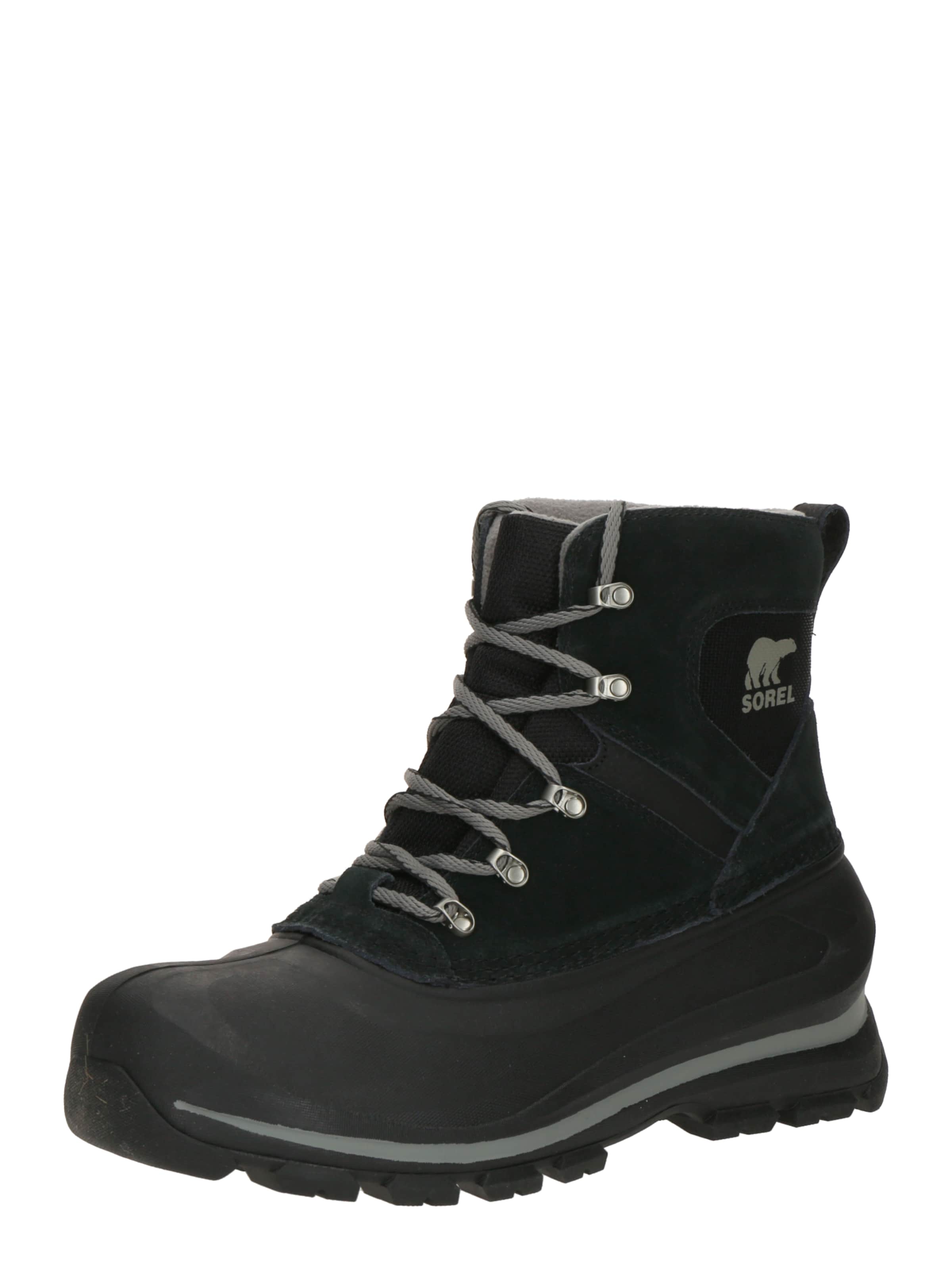 Boots stringati 'Buxton' di SOREL in nero: frontale