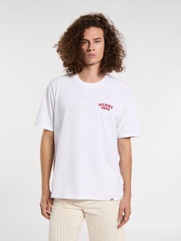 balts DICKIES T-Krekls 'Mechanic'