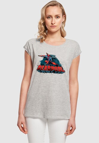 ABSOLUTE CULT T-Shirt 'Deadpool - Sword' in Grau: Vorderseite
