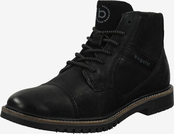 Bottines à lacets 'Caj' bugatti en noir : devant