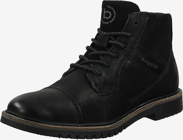 bugatti Lace-Up Boots 'Caj' in Black: front