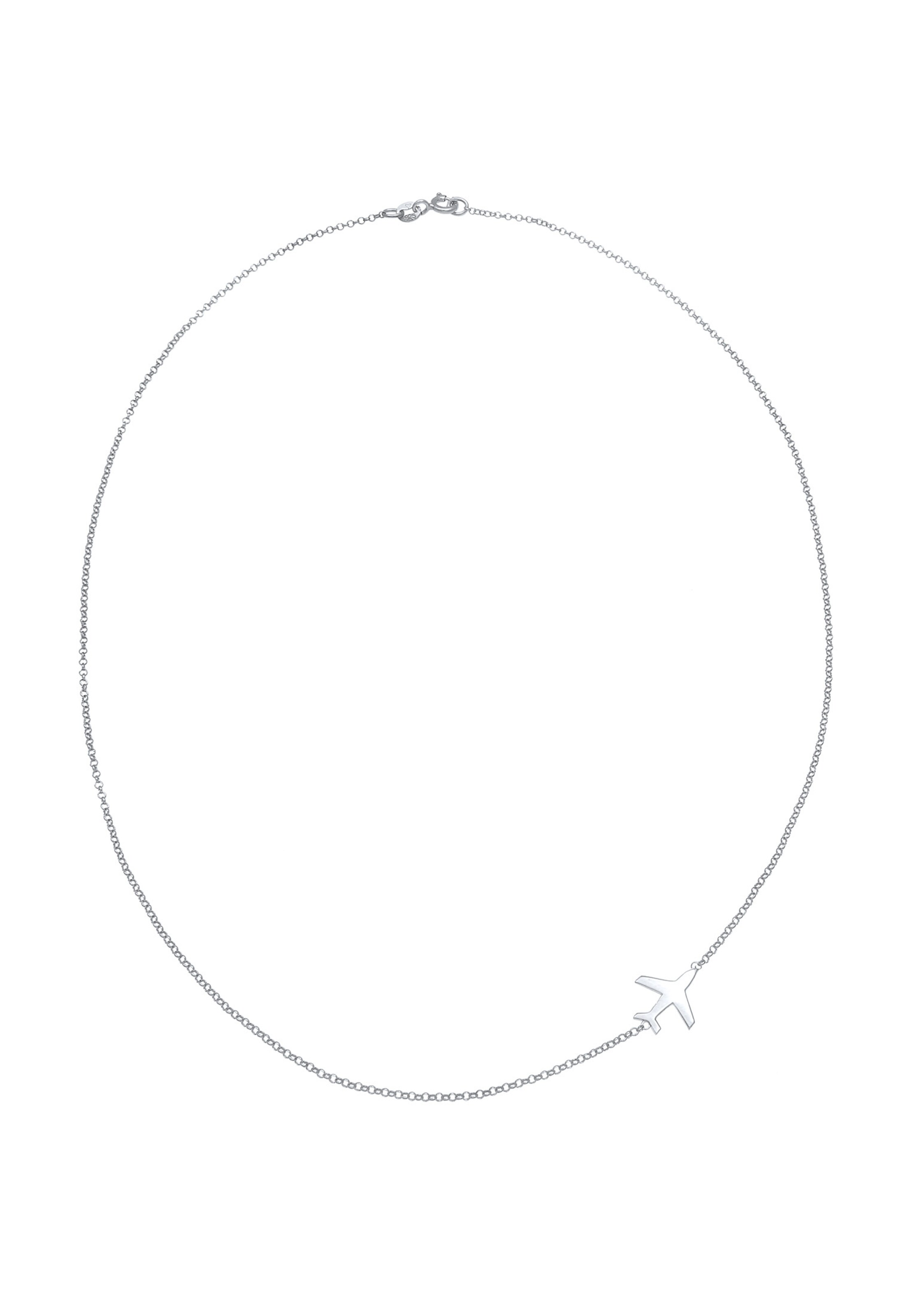 ELLI Halskette 'Flugzeug' in Silber: Vorderseite