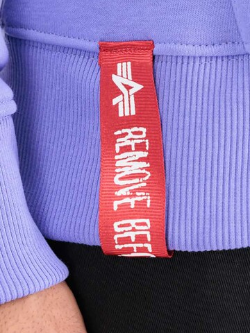 ALPHA INDUSTRIES Sweatshirt 'Basic' in Lila