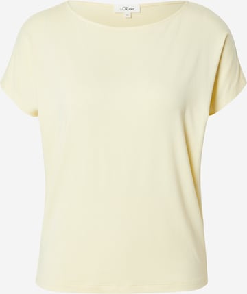 T-shirt s.Oliver en jaune : devant