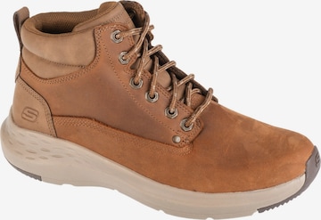 SKECHERS Veterboots in Bruin: voorkant