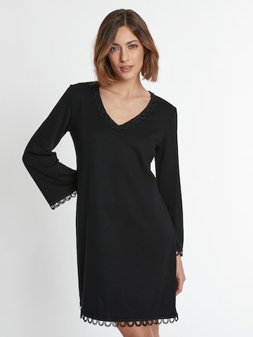 Ana Alcazar Jurk 'Sipela' in Zwart: voorkant