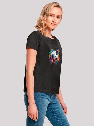 T-shirt 'Bunte Fußball Grafik' F4NT4STIC en noir