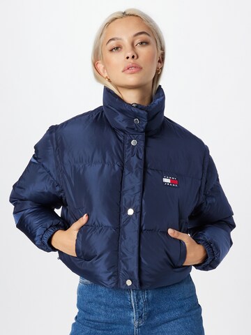 Tommy Jeans Winter Jacket in Blue: front