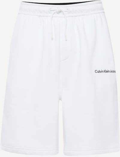 Pantaloni Calvin Klein Jeans pe bleumarin / alb, Vizualizare produs