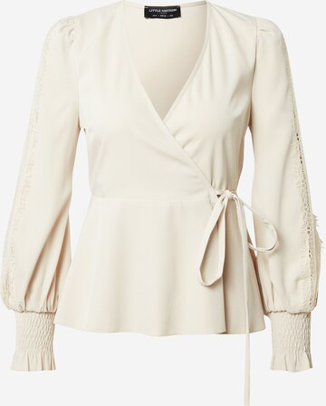 Little Mistress Blouse in Beige: front