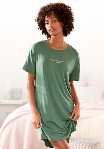 BUFFALO Noční košilka – zelená: přední strana