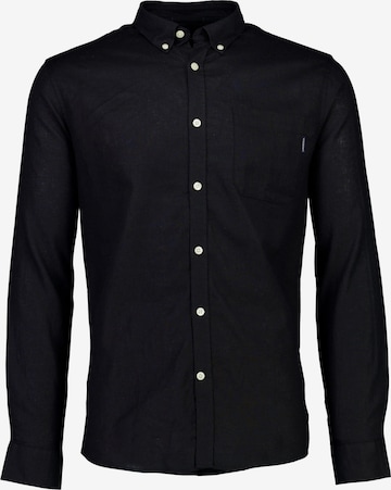 Regular fit Camicia di Lindbergh in nero: frontale