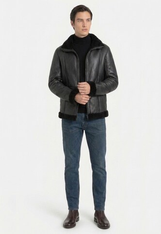 Valcuer 1887 Lederjacke 'Peter VC' in Schwarz