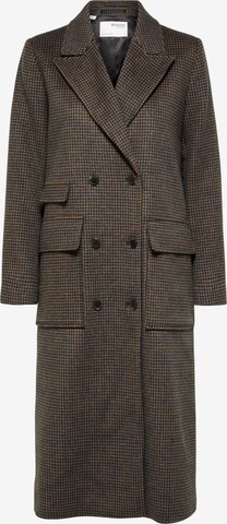 SELECTED FEMME Between-Seasons Coat 'Katrine' in Brown: front