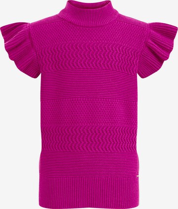 Pull-over WE Fashion en rose : devant