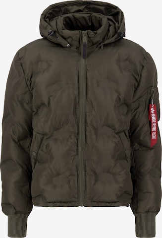 ALPHA INDUSTRIES Tussenjas in Groen: voorkant