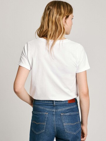 T-shirt 'Olivia' Pepe Jeans en blanc